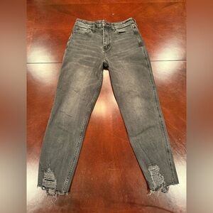 Hollister Ultra High-Rise Black Mom Jeans